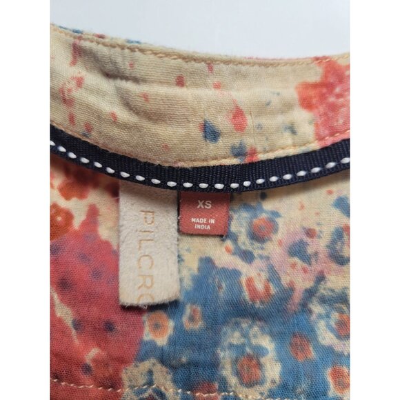 Anthropolgie Plicro Colorful Lightweight V Neck Dolman Sleeve Blouse Size XS - Picture 9 of 12